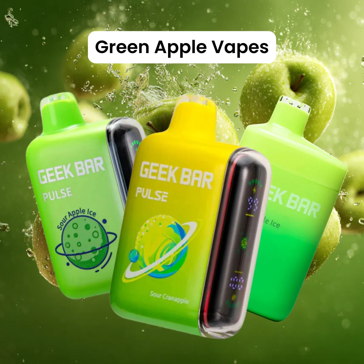 sour green apple geek bar pulse x Pulse Sour Apple Ice Sour Apple Ice - GEEK BAR PULSE X main image 0