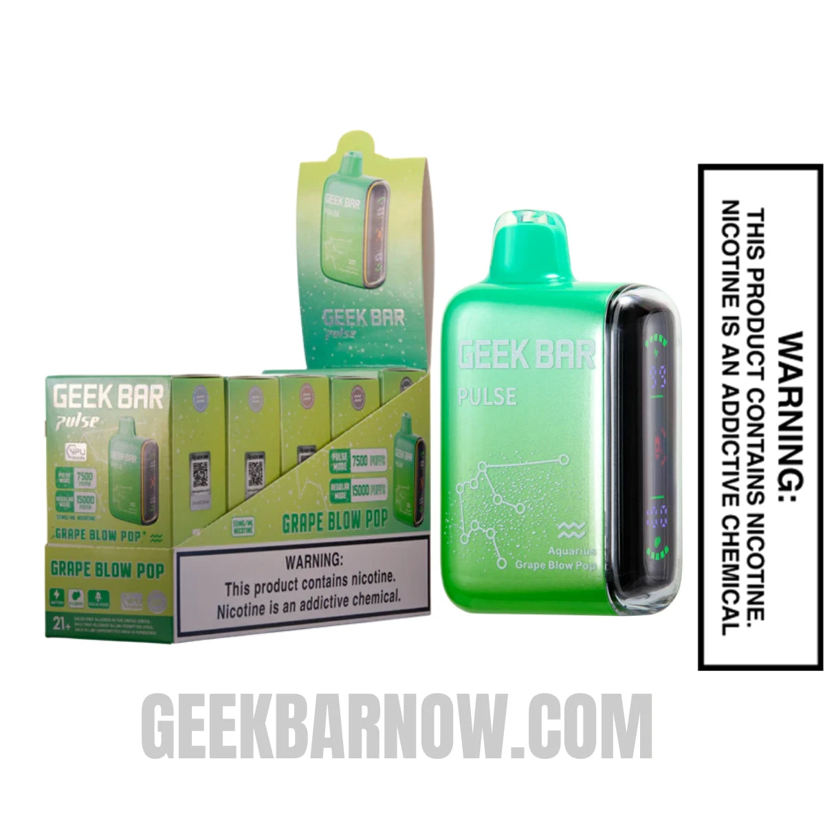 Aquarius Grape Blow Pop Geek Bar Pulse Vape With Bundle Pack Aquarius Grape Blow Pop Geek Bar Pulse Vape With Bundle Pack