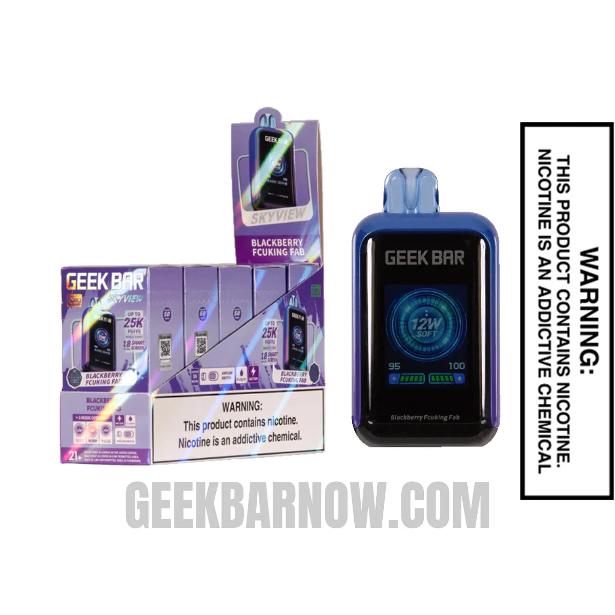 Blackberry Fcuking Fab Geek Bar Skyview Vape With Bundle Pack Blackberry Fcuking Fab Geek Bar Skyview Vape With Bundle Pack