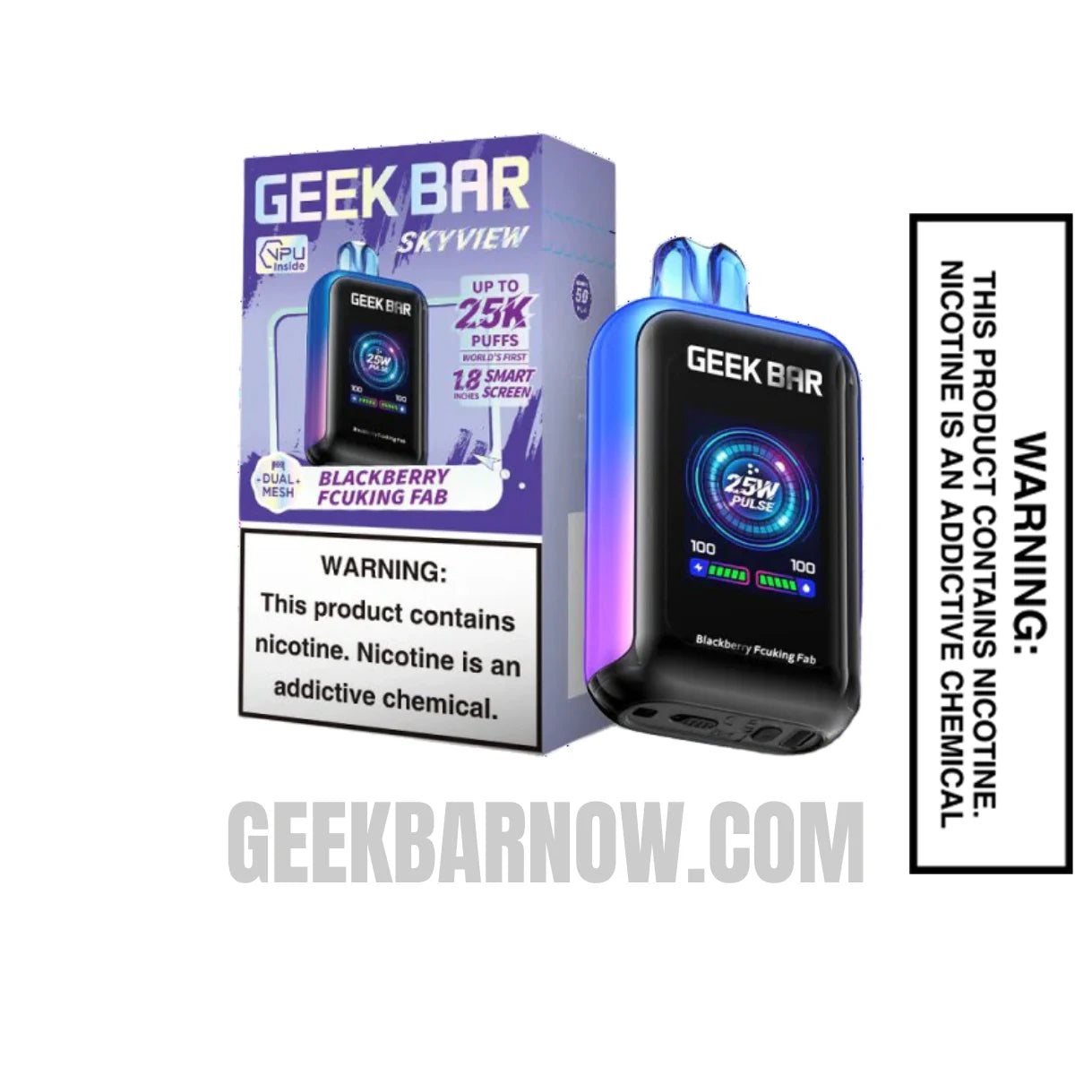 Blackberry Fcuking Fab Geek Bar Skyview Vape With Package Box Blackberry Fcuking Fab Geek Bar Skyview Vape With Package Box