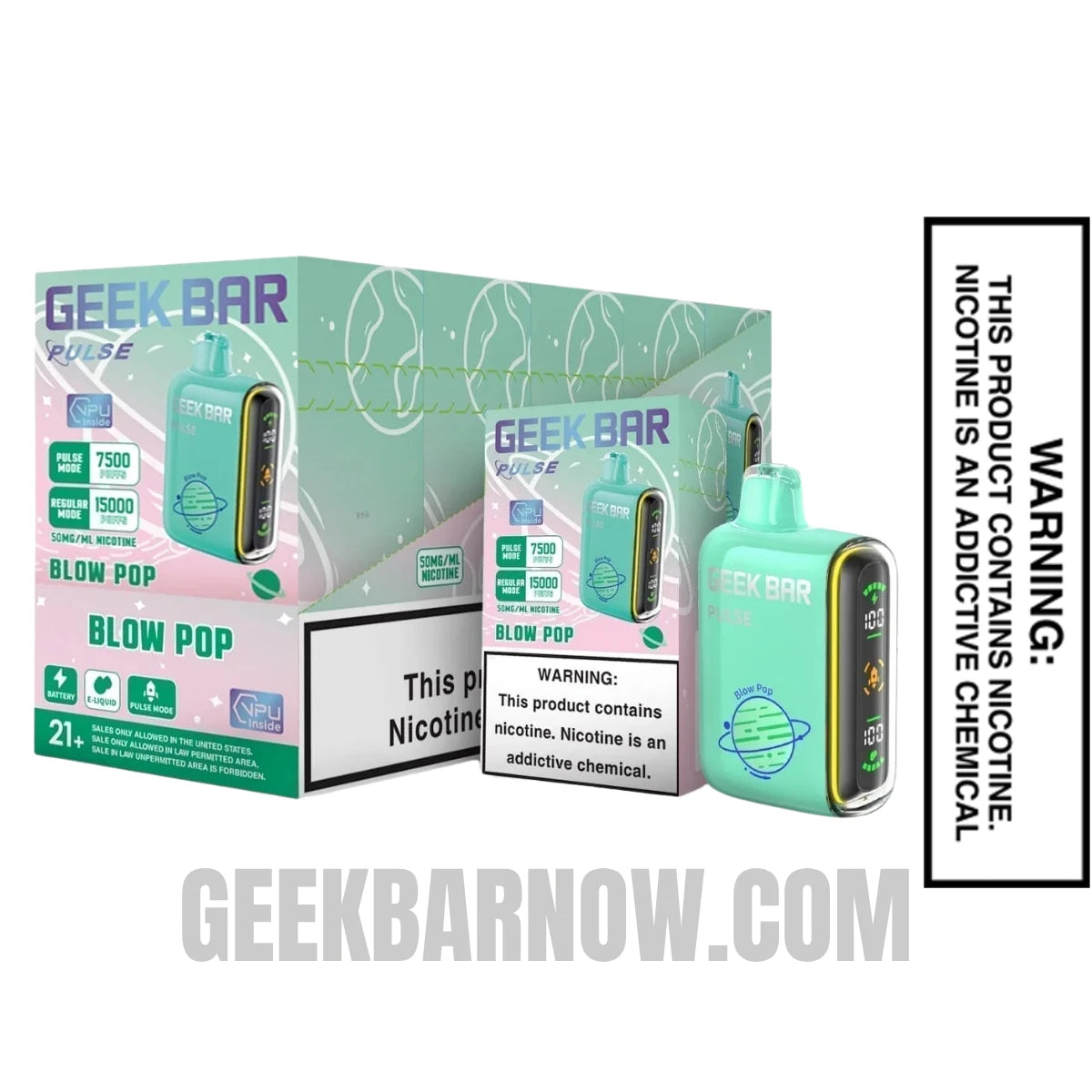 Blow Pop Geek Bar Pulse Vape With Bundle Pack Blow Pop Geek Bar Pulse Vape With Bundle Pack