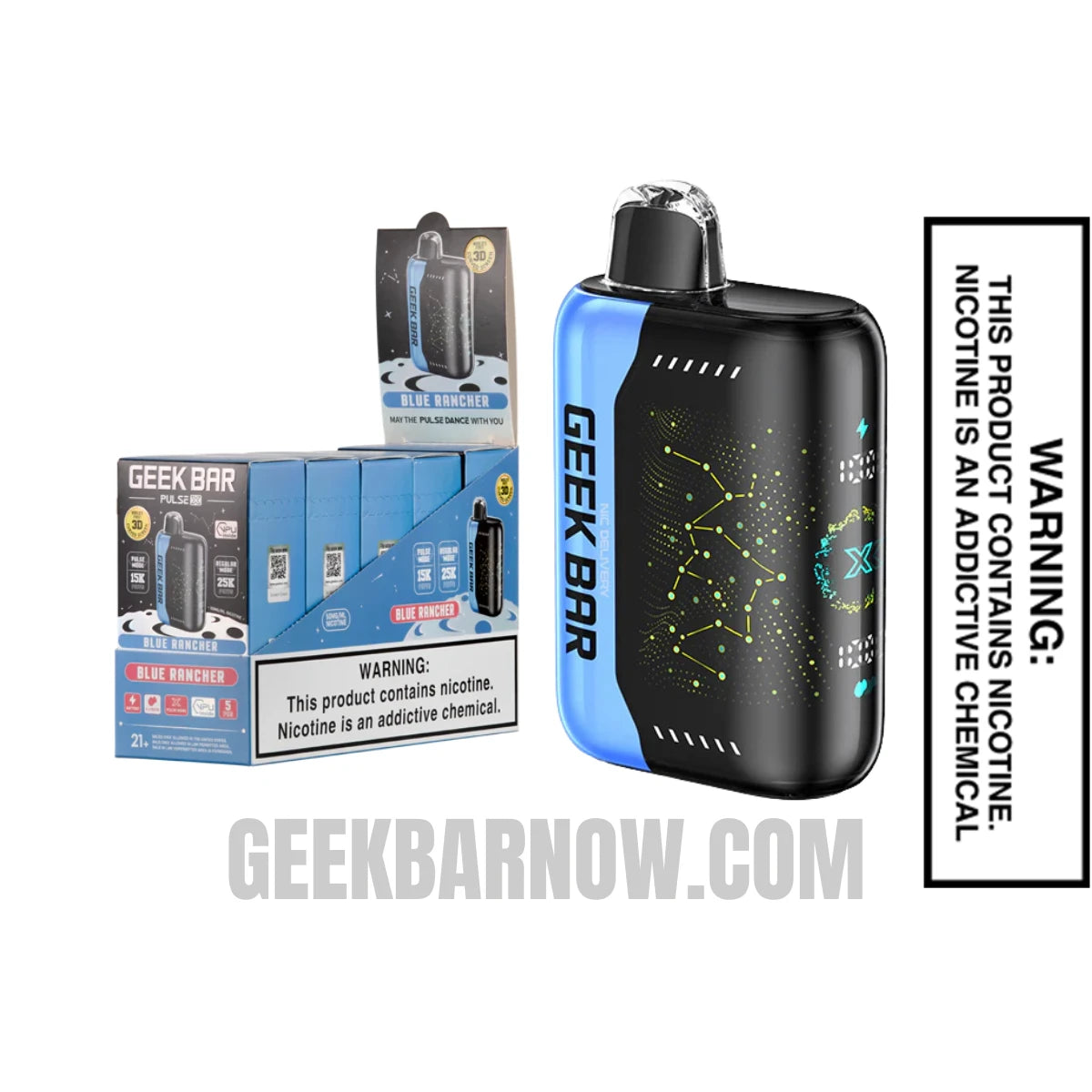Blue Rancher Geek Bar Pulse X Vape With Bundle Pack Blue Rancher Geek Bar Pulse X Vape With Bundle Pack