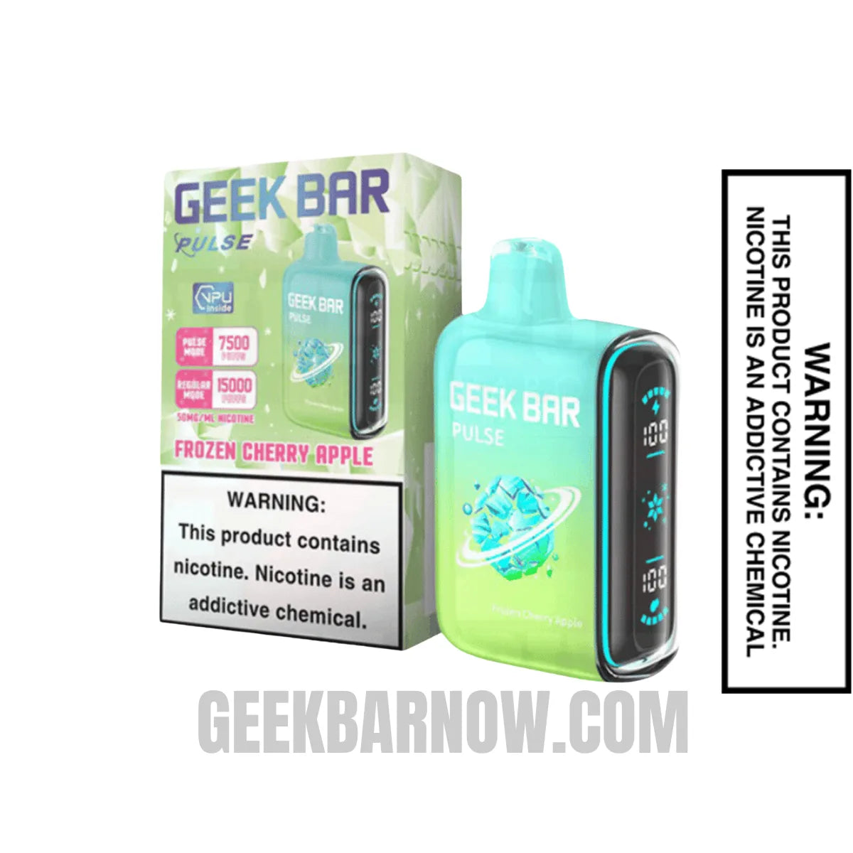 Cherry Apple Geek Bar Pulse Frozen Edition Vape With Package Box Cherry Apple Geek Bar Pulse Frozen Edition Vape With Package Box