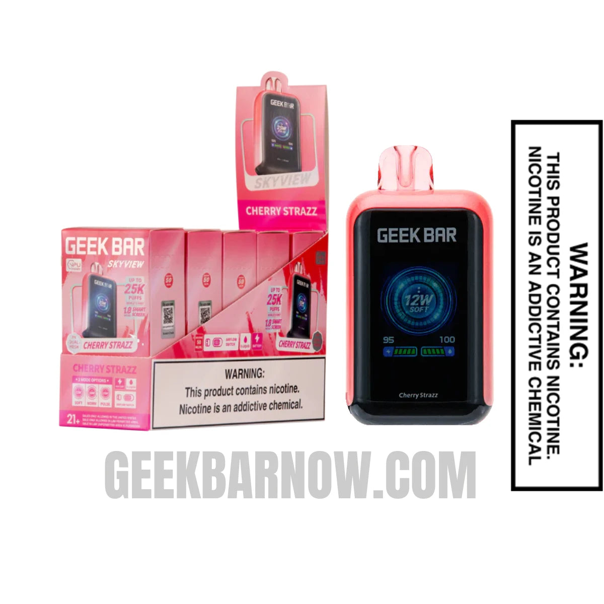 Cherry Strazz Geek Bar Skyview Vape With Bundle Pack Cherry Strazz Geek Bar Skyview Vape With Bundle Pack