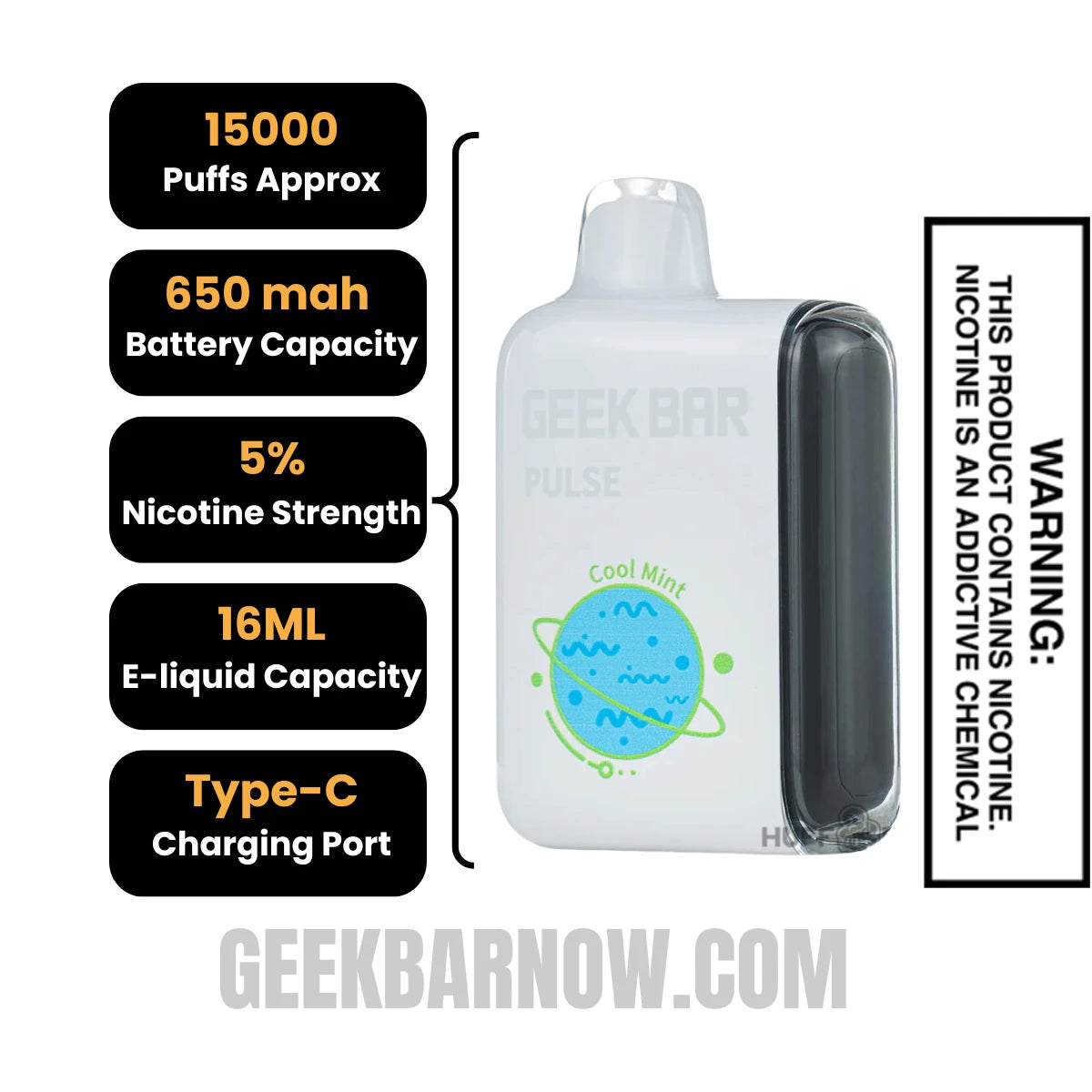 Cool Mint Geek Bar Pulse Vape Specifications Cool Mint Geek Bar Pulse Vape Specifications