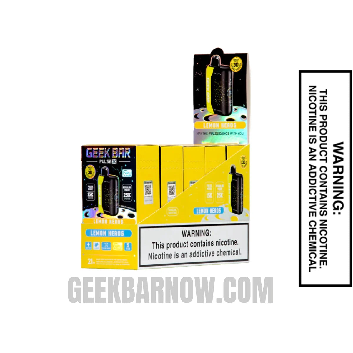 Lemon Heads Geek Bar Pulse X Vape With Bundle Pack Lemon Heads Geek Bar Pulse X Vape With Bundle Pack