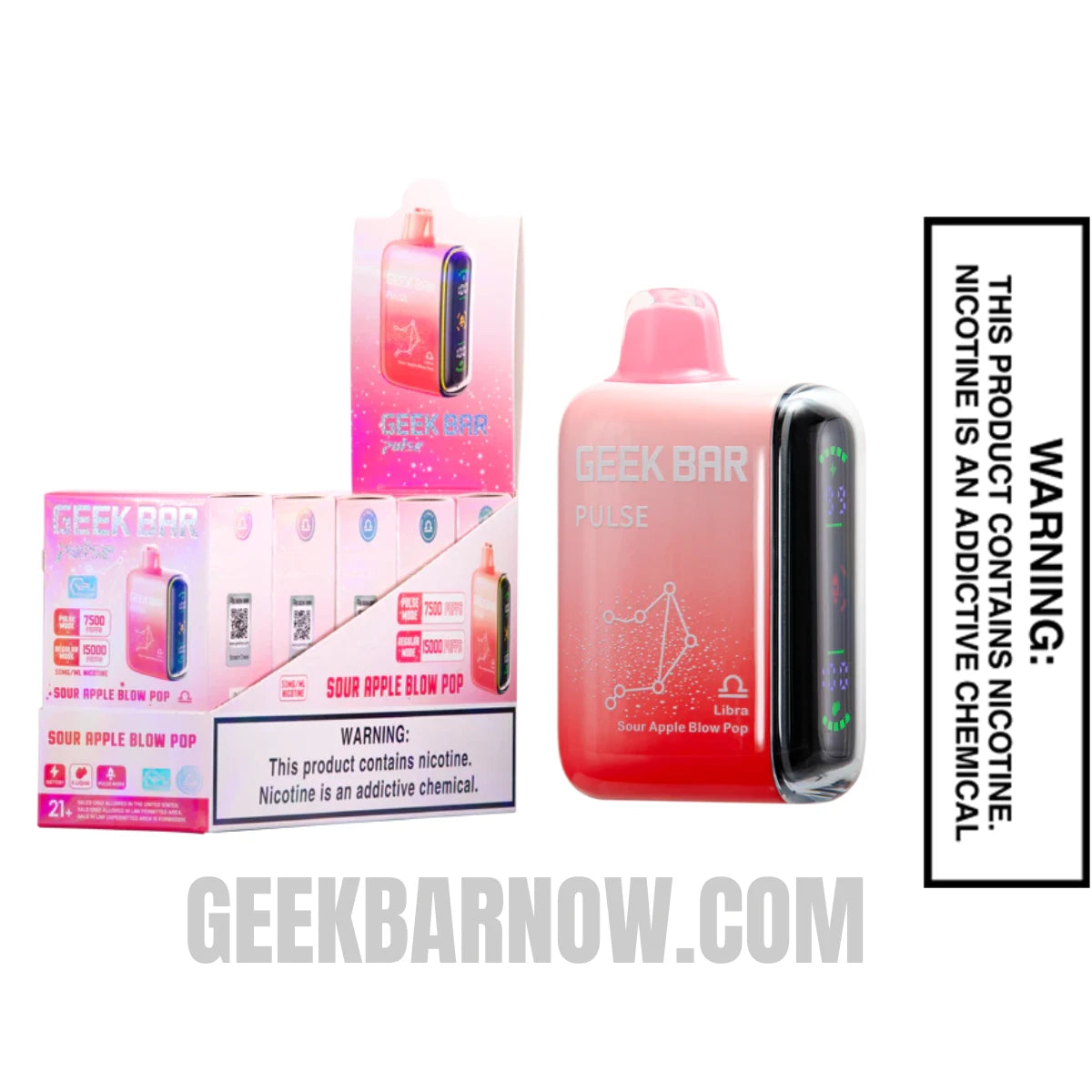 Libra Sour Apple Blow Pop Geek Bar Pulse Vape With Bundle Pack Libra Sour Apple Blow Pop Geek Bar Pulse Vape With Bundle Pack