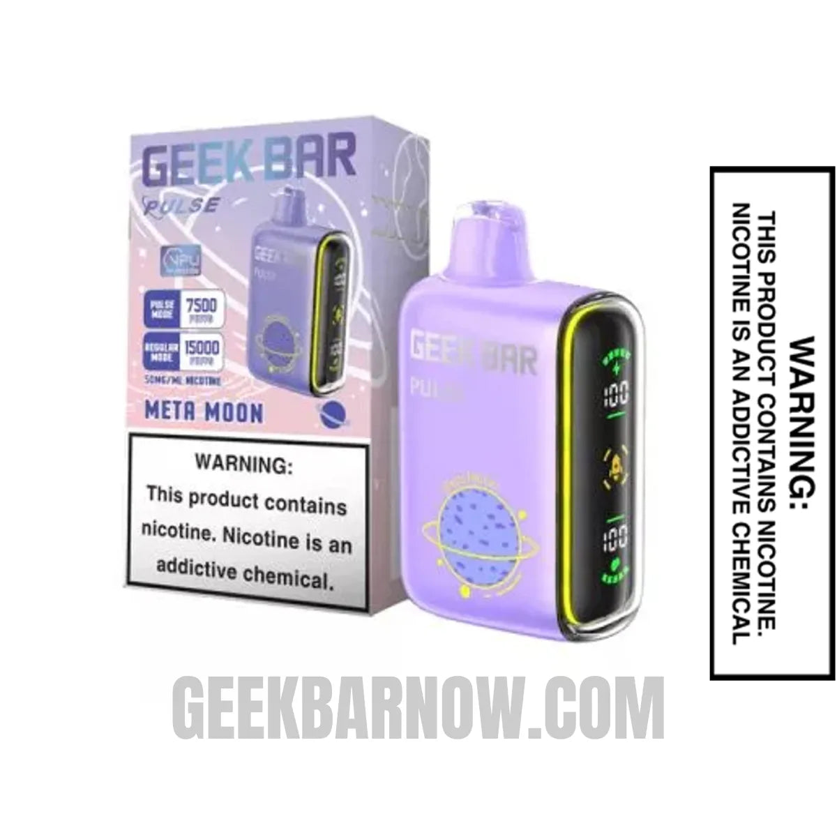 Meta Moon Geek Bar Pulse Vape With Package Box Meta Moon Geek Bar Pulse Vape With Package Box