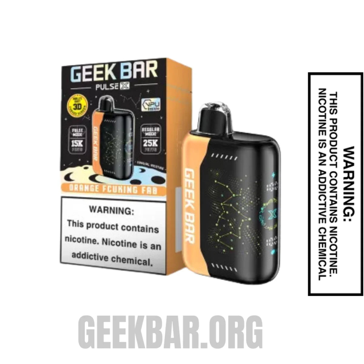 OrangeFuckingFabGeekBarPulseXDisposableVapeWithPackageBox OrangeFuckingFabGeekBarPulseXDisposableVapeWithPackageBox