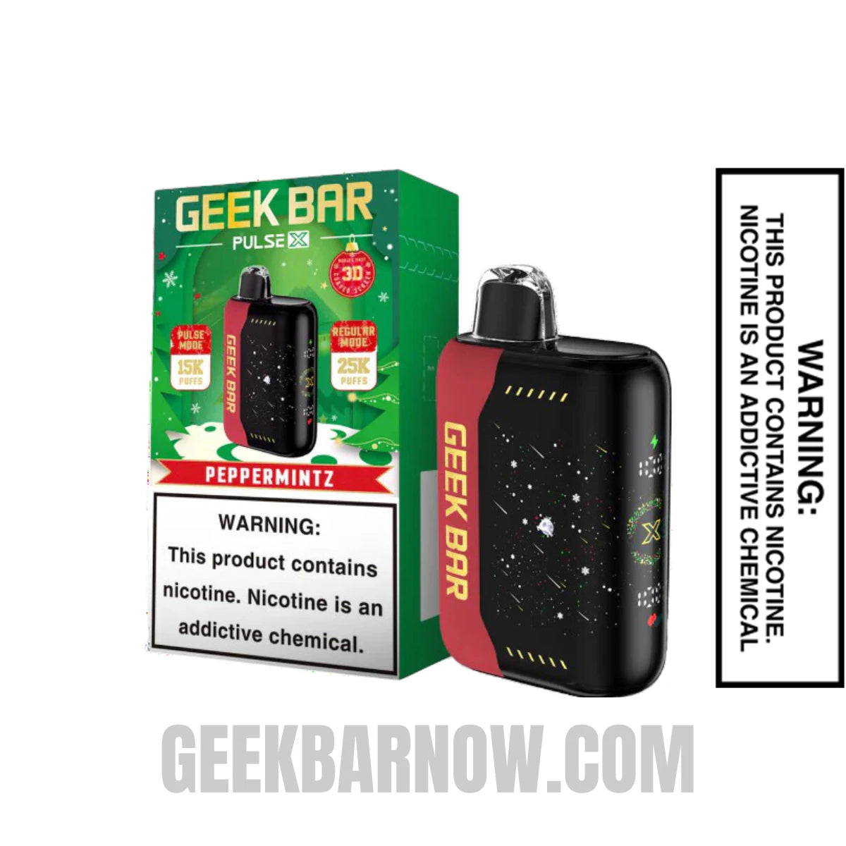 Pappermintz Geek Bar Pulse X Vape With Package Box Pappermintz Geek Bar Pulse X Vape With Package Box