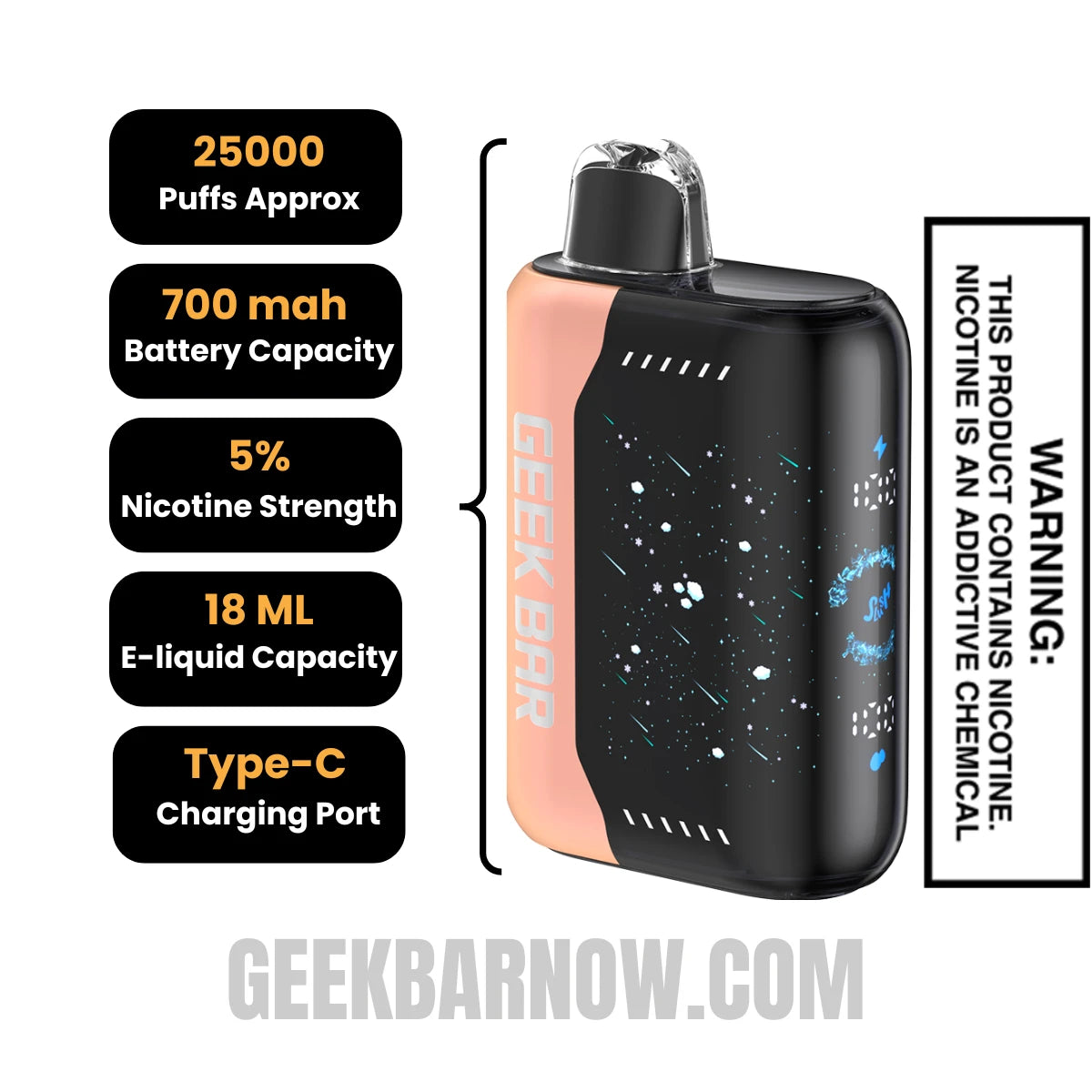 Peach Perfect Slush Geek Bar Pulse X Vape Specifications Peach Perfect Slush Geek Bar Pulse X Vape Specifications