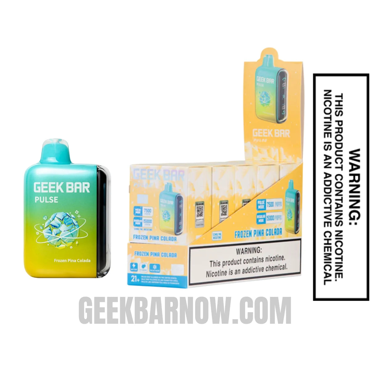 Pina Colada Geek Bar Pulse Frozen Edition Vape With Bundle Pack Pina Colada Geek Bar Pulse Frozen Edition Vape With Bundle Pack