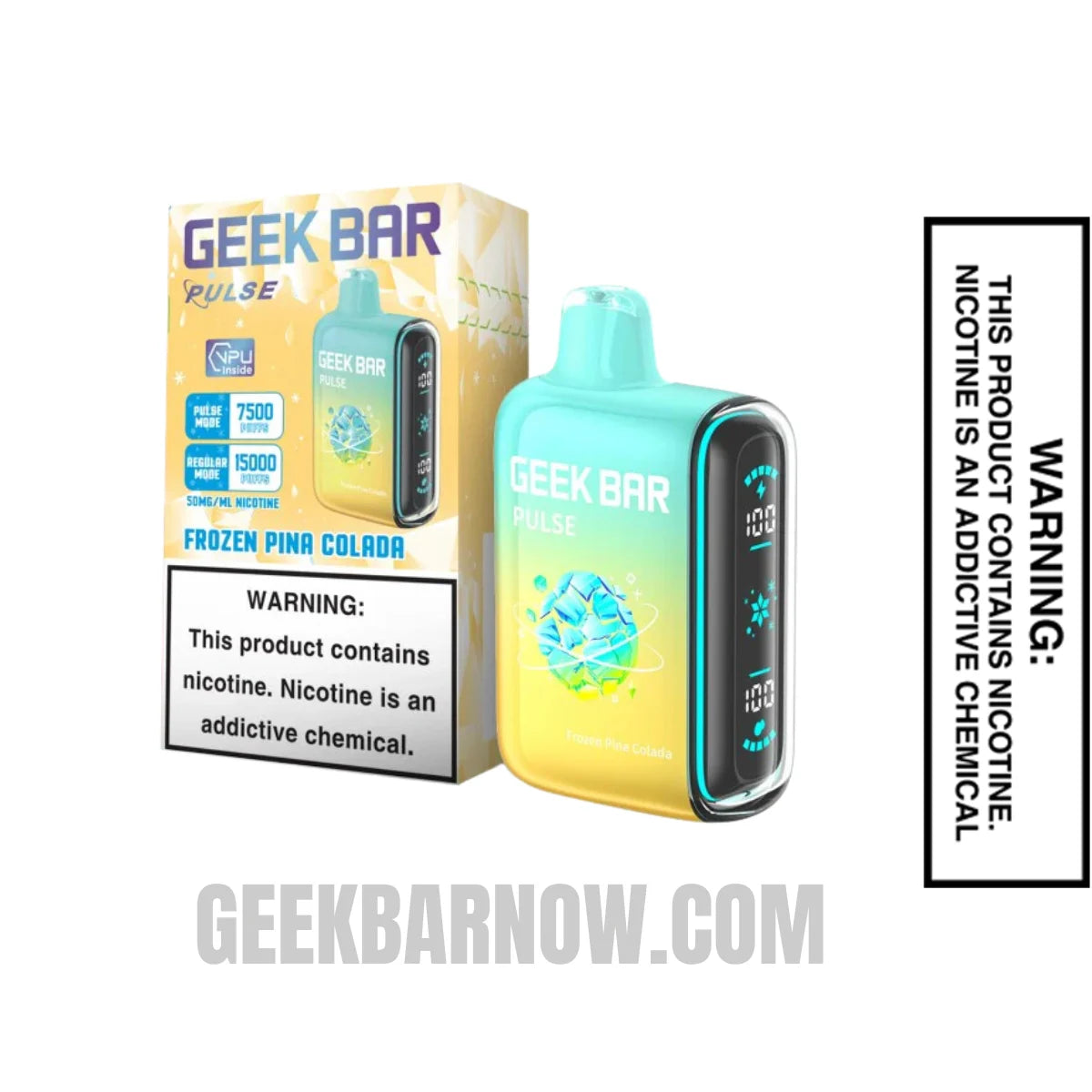 Pina Colada Geek Bar Pulse Frozen Edition Vape With Package Box Pina Colada Geek Bar Pulse Frozen Edition Vape With Package Box