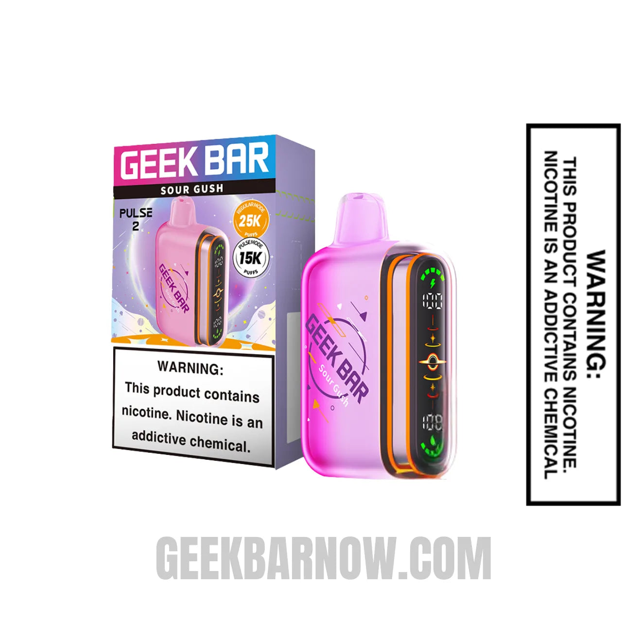 Sour Gush Geek Bar Pulse 2 Disposable Vape with Package Box Sour Gush Geek Bar Pulse 2 Disposable Vape with Package Box