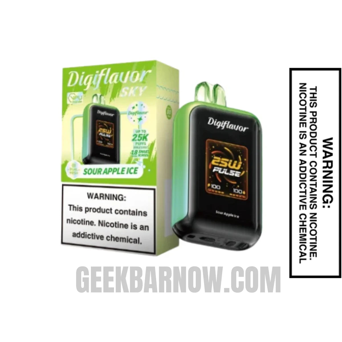 Sour Apple Ice Digiflavor SKY Disposable Vape With Package Box Sour Apple Ice Digiflavor SKY Disposable Vape With Package Box