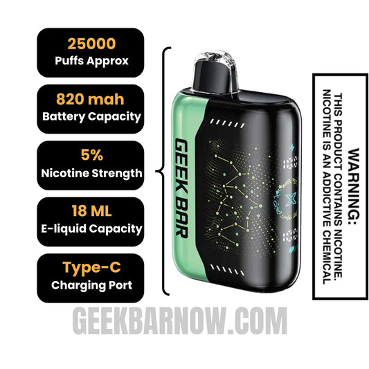 Sour Apple Ice Geek Bar Pulse X Vape Specifications Sour Apple Ice Geek Bar Pulse X Vape Specifications