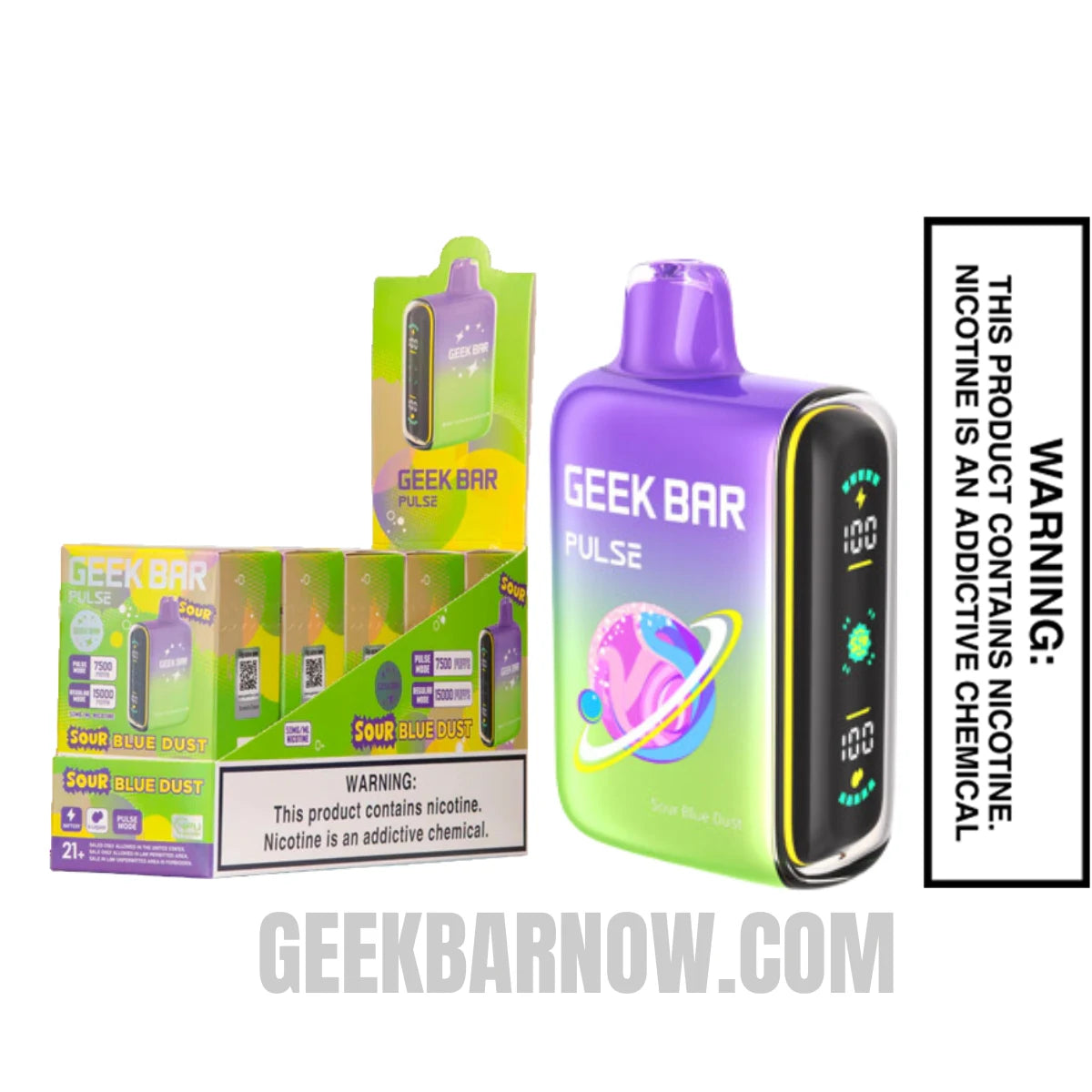 Sour Blue Dust Geek Bar Pulse Vape With Bundle Pack Sour Blue Dust Geek Bar Pulse Vape With Bundle Pack