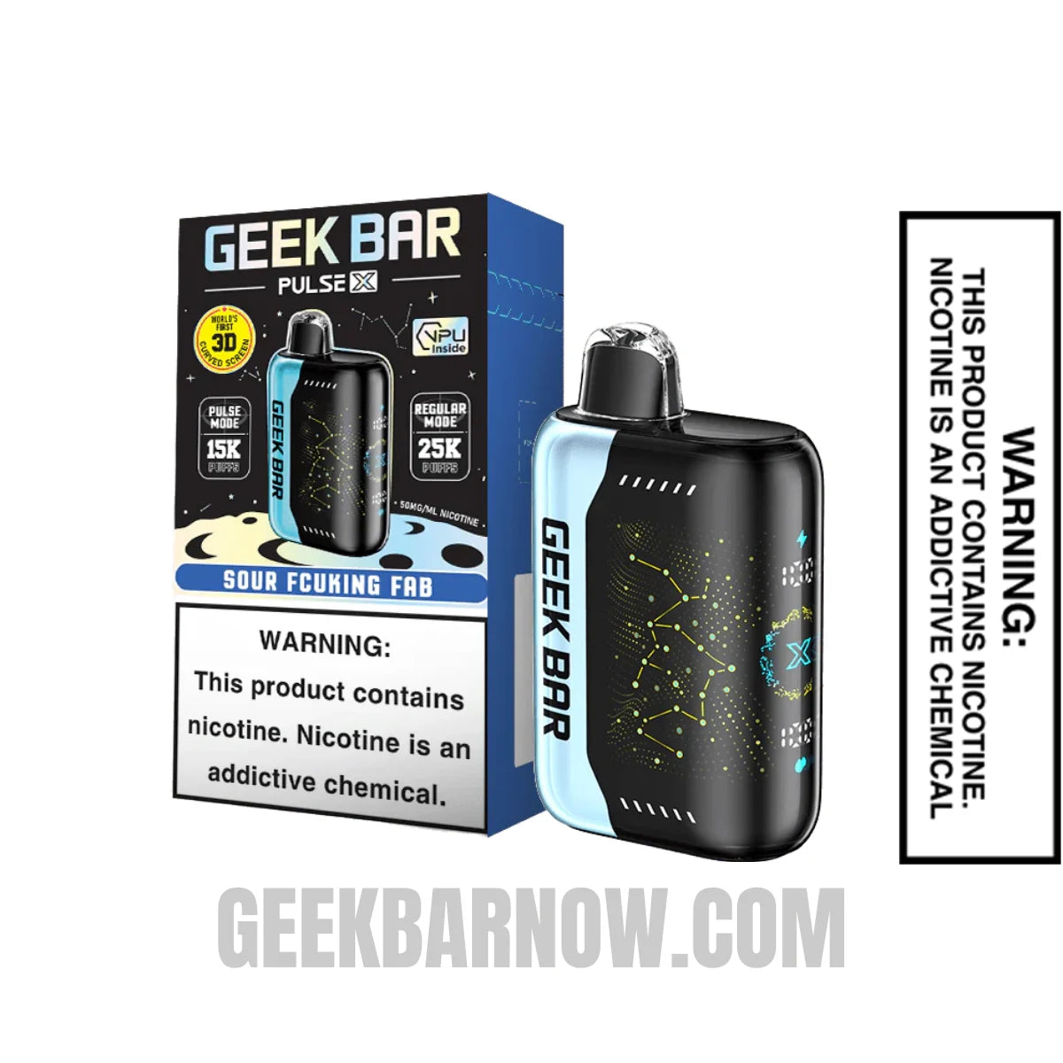 Sour Fcuking Fab Geek Bar Pulse X Vape With Package Box Sour Fcuking Fab Geek Bar Pulse X Vape With Package Box