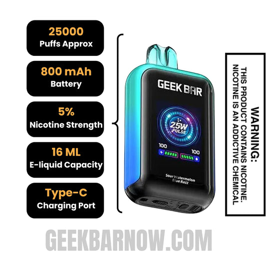 Sour Watermelon Blue Razz Geek Bar Skyview Vape Specifications Sour Watermelon Blue Razz Geek Bar Skyview Vape Specifications
