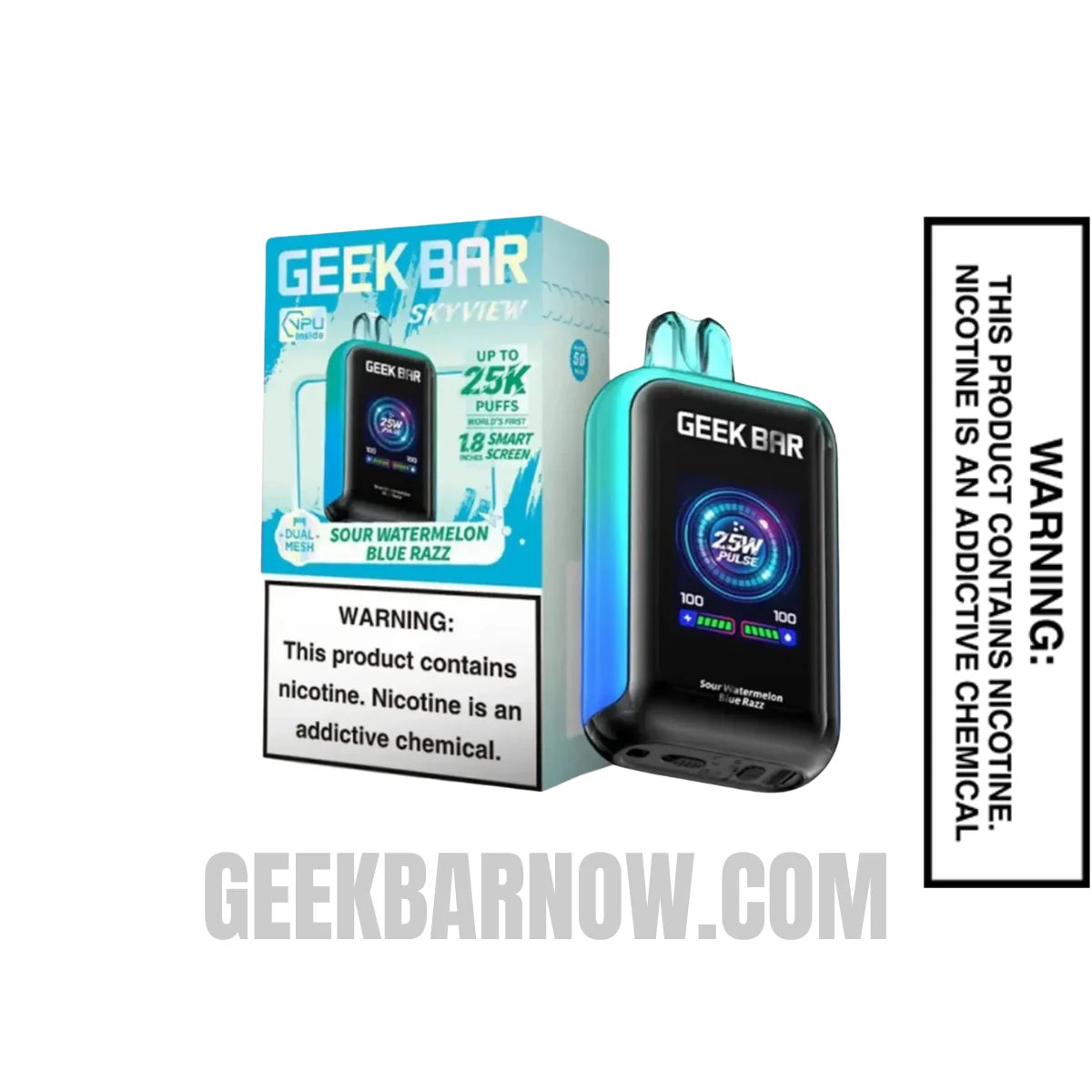 Sour Watermelon Blue Razz Geek Bar Skyview Vape With Package Box Sour Watermelon Blue Razz Geek Bar Skyview Vape With Package Box