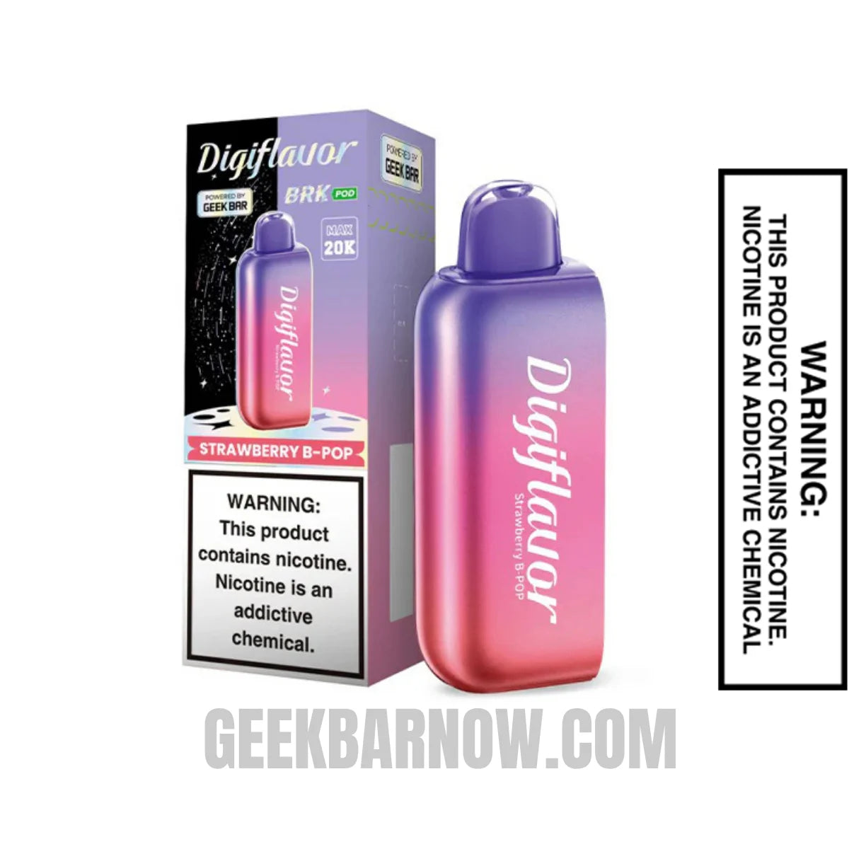 Strawberry B-Pop Digiflavor BRK Disposable Pod With Package Box Strawberry B-Pop Digiflavor BRK Disposable Pod With Package Box