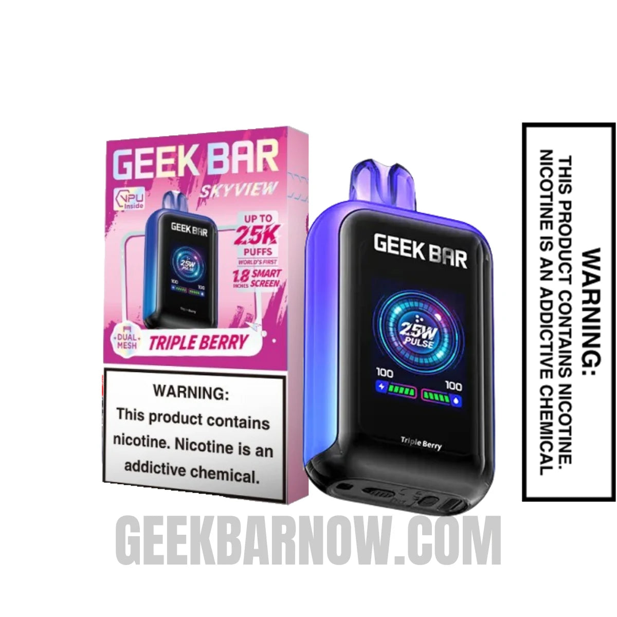 Triple Berry Geek Bar Skyview Vape With Package Box Triple Berry Geek Bar Skyview Vape With Package Box