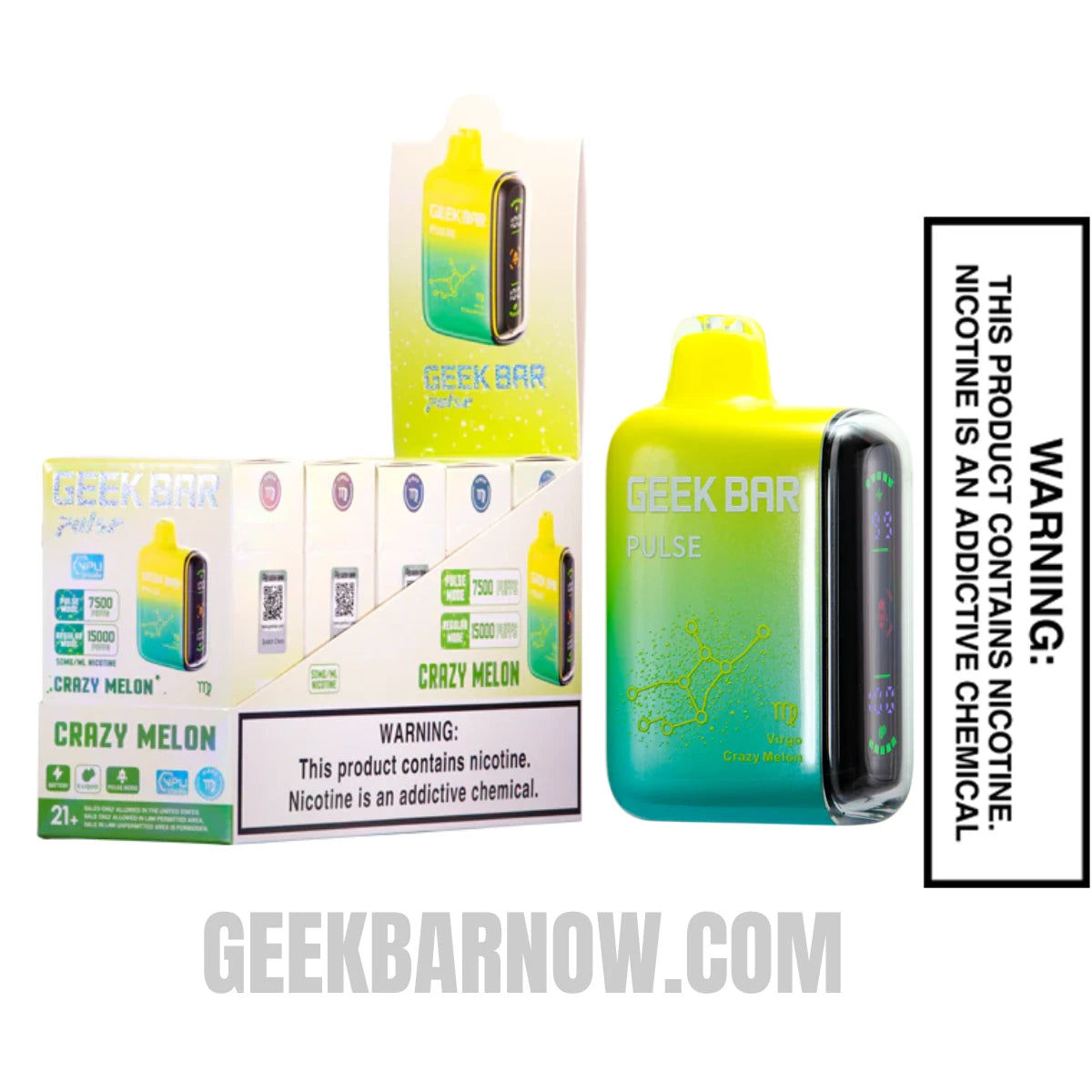 Virgo Crazy Melon Geek Bar Pulse Vape With Bundle Pack Virgo Crazy Melon Geek Bar Pulse Vape With Bundle Pack