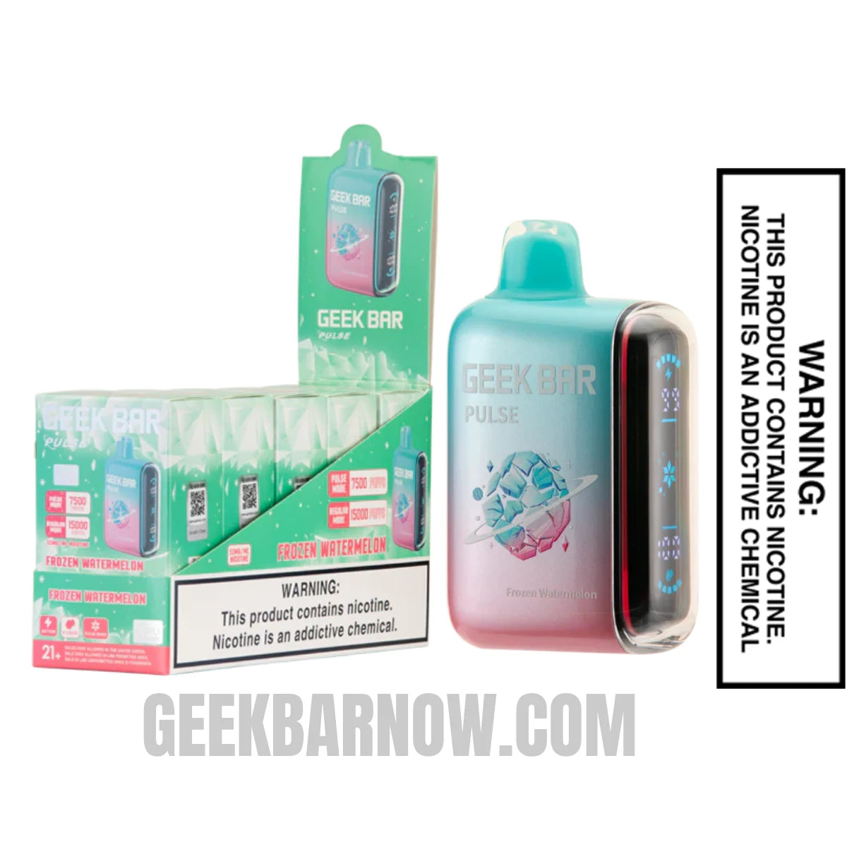 Watermelon Geek Bar Pulse Frozen Edition Vape With Bundle Pack Watermelon Geek Bar Pulse Frozen Edition Vape With Bundle Pack