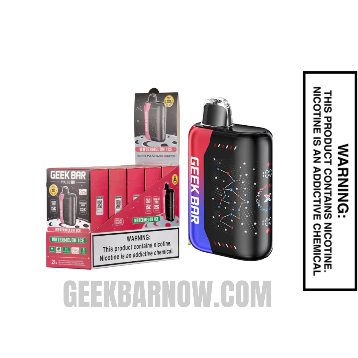 Watermelon Ice Geek Bar Pulse X Vape Specifications With Bundle Pack Watermelon Ice Geek Bar Pulse X Vape Specifications With Bundle Pack