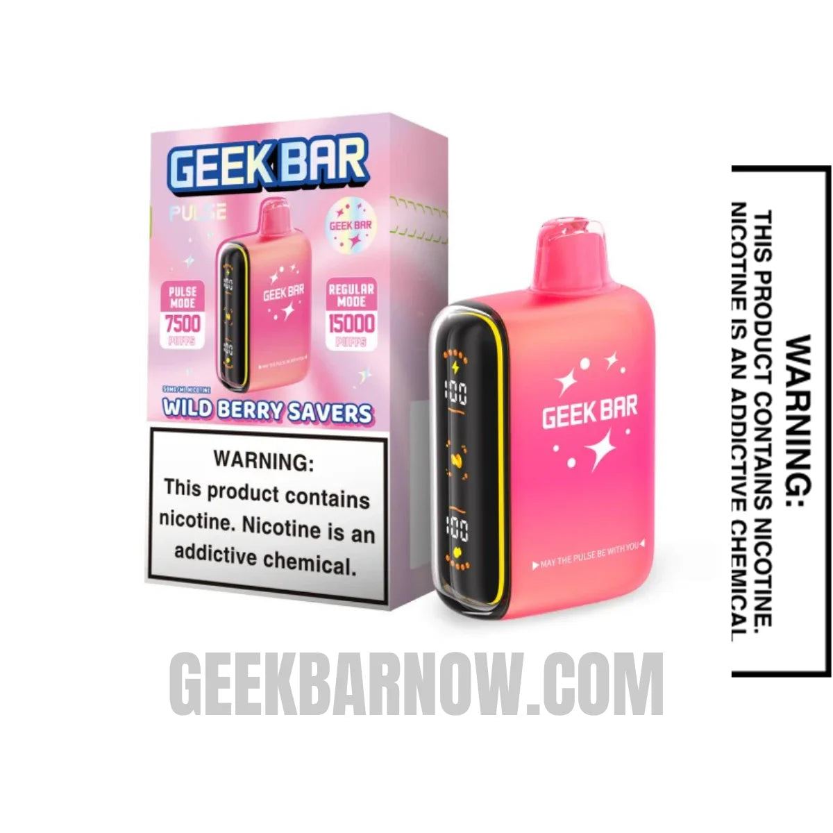 Wild Berry Savers Geek Bar Pulse Savers Edition Vape With Package Box Wild Berry Savers Geek Bar Pulse Savers Edition Vape With Package Box