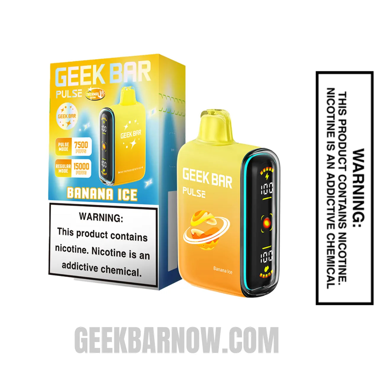 BananaIce Geek Bar Pulse Disposable Vape with Package Box
