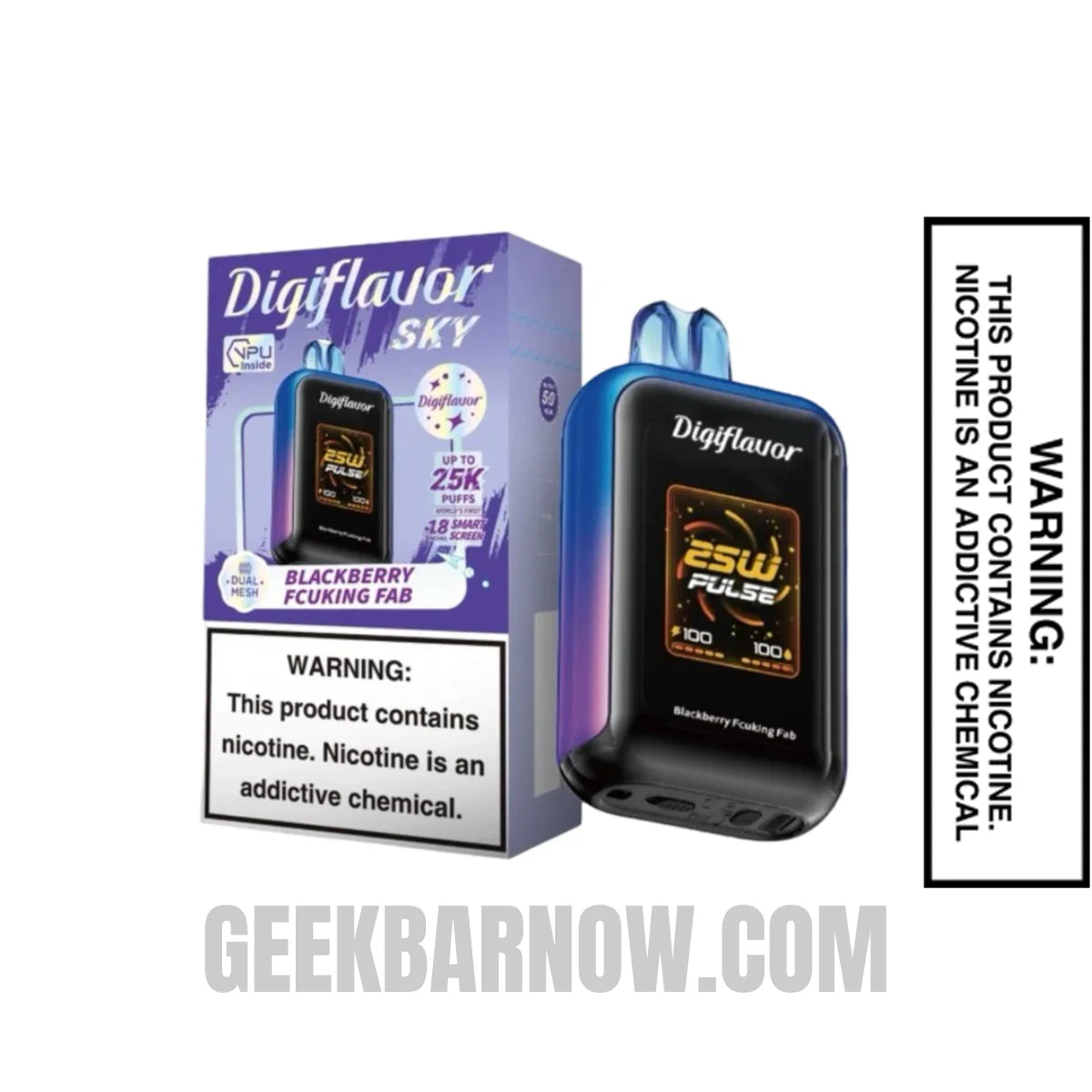 Blackberry Fcuking Fab Digiflavor SKY Disposable Vape With Package Box