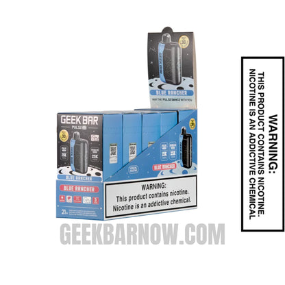 Blue Rancher Geek Bar Pulse X Zero Nicotine Vape With Bundle Pack