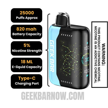Blue Razz Ice Geek Bar Pulse X Vape