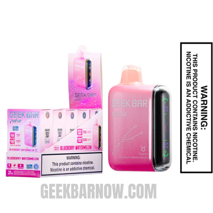 Blueberry Watermelon Geek Bar Pulse Vape (Taurus) With Bundle Pack