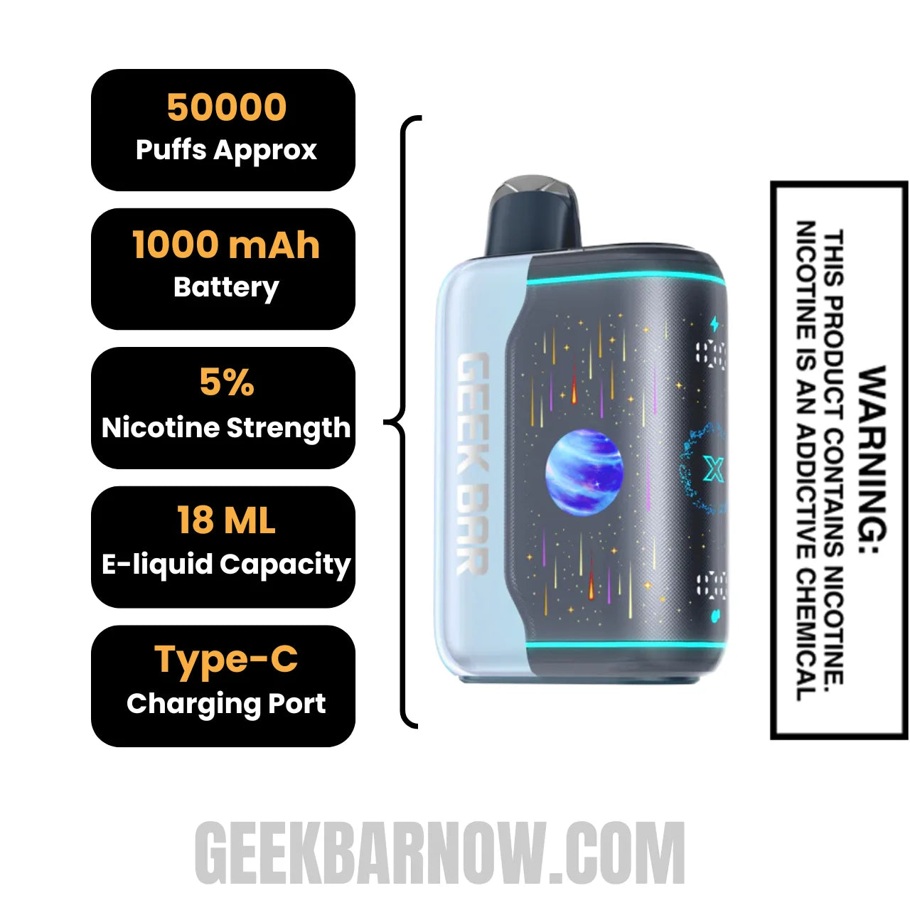 Coco Berry Bxll Geek Bar Pulse X2 Disposable Vape Specifications