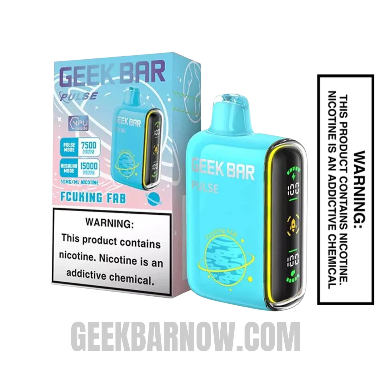 Fcuking FAB Geek Bar Pulse Vape With Package Box