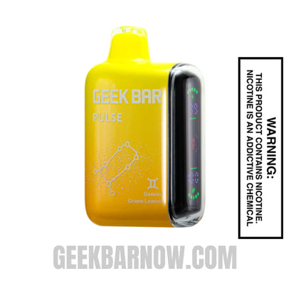 Gemini Grape Lemon Geek Bar Pulse Vape