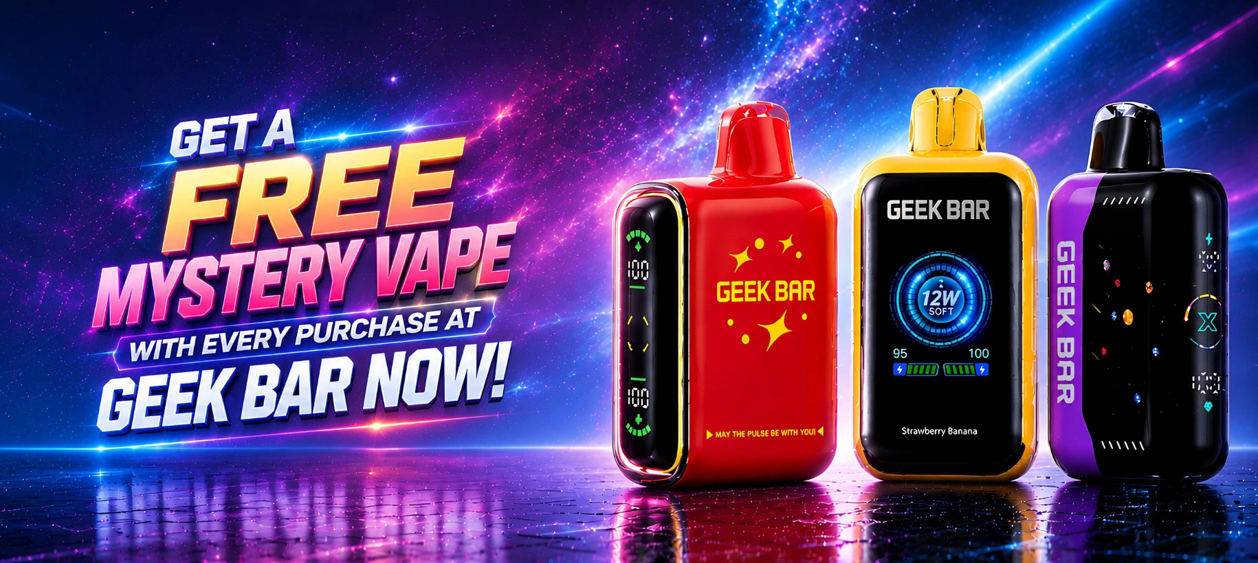 list of geek bar pulse flavors Geek Bar Pulse Liq Nic Salt - Strawberry Banana main image 0