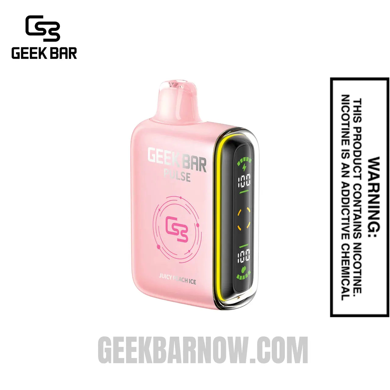 Juicy Peach Ice Geek Bar Pulse 2 Disposable Vape