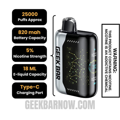 Miami Mint Geek Bar Pulse X Vape Specifications