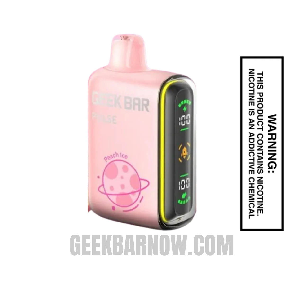 Peach Ice Geek Bar Pulse Vape 