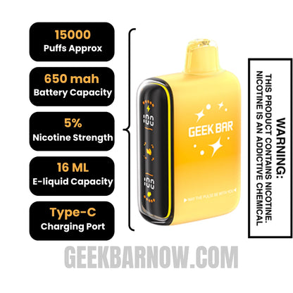 Pineapple Savers Geek Bar Pulse Savers Edition Vape Specifications