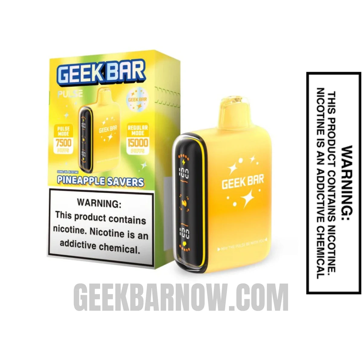 Pineapple Savers Geek Bar Pulse Savers Edition Vape With Package Box