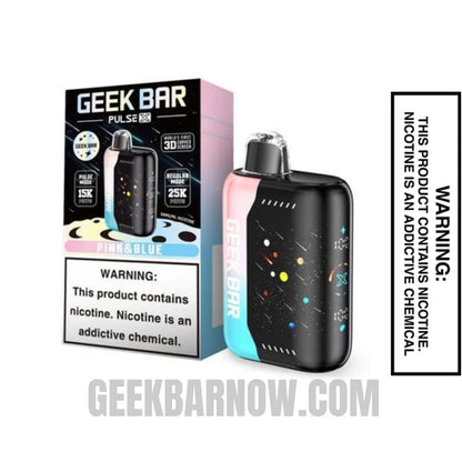 Pink & Blue Geek Bar Pulse X Vape With Package Box