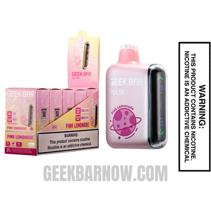 Pink Lemonade Geek Bar Pulse Vape with Bundle Box 