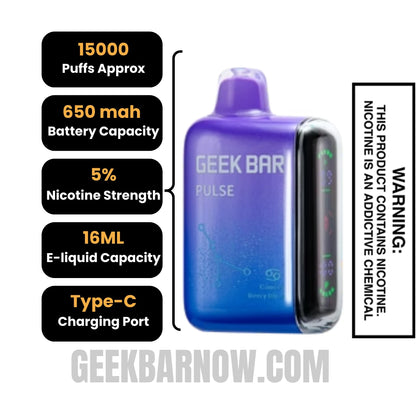 Pisces Black Cherry Geek Bar Pulse Vape | GeekBarNow.com Pisces Black Cherry Geek Bar Pulse Vape | GeekBarNow.com
