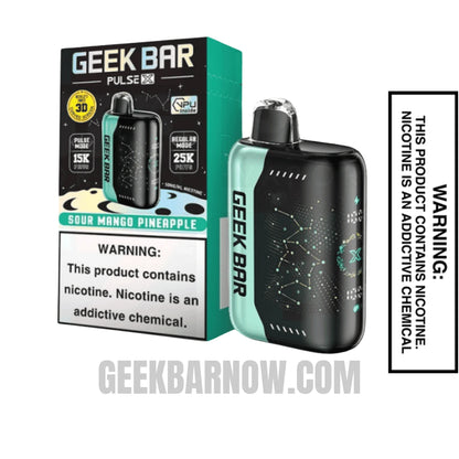 Sour Mango Pineapple Geek Bar Pulse X Vape With Package Box