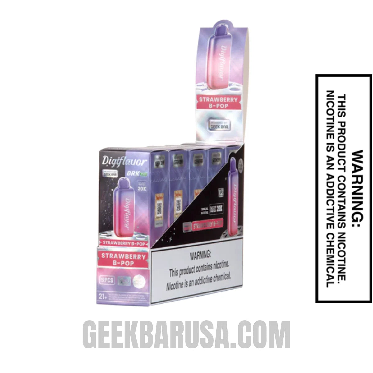 Strawberry B-Pop Digiflavor BRK Disposable Pod With Bundle Pack