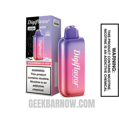Strawberry B-Pop Digiflavor BRK Disposable Pod With Package Box